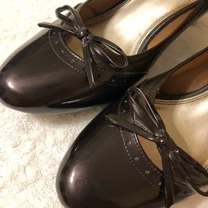LifeStride Dark Copper Heels 10M